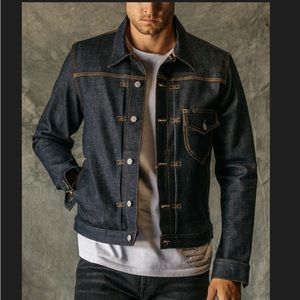 Hiroshi Kato The Blade - Indigo Raw 14oz Selvedge (Large) Denim Trucker Jacket